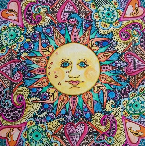 Soleil dessin hippie | Dessin hippie, Soleil dessin, Dessin