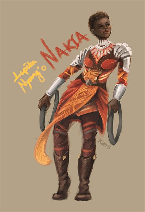 black panther: NAKIA by Kjaers on DeviantArt