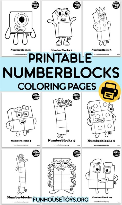 numberblocks printables 10 | Color by Number Printable