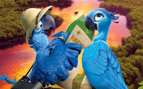 Blu and Jewel - Rio 2 wallpaper - Cartoon wallpapers - #26448