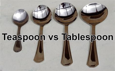 Teaspoon vs Tablespoon - (Difference Between & Whats Bigger?) - Swartzsdeli