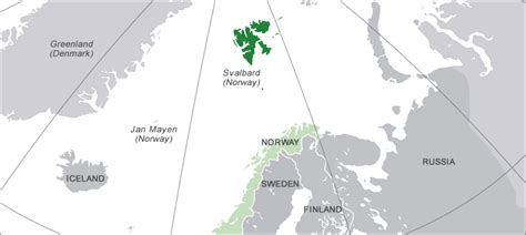 Svalbard Map and Satellite Image