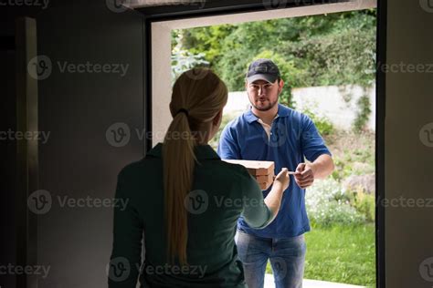 Pizza Delivery Man 10782309 Stock Photo at Vecteezy