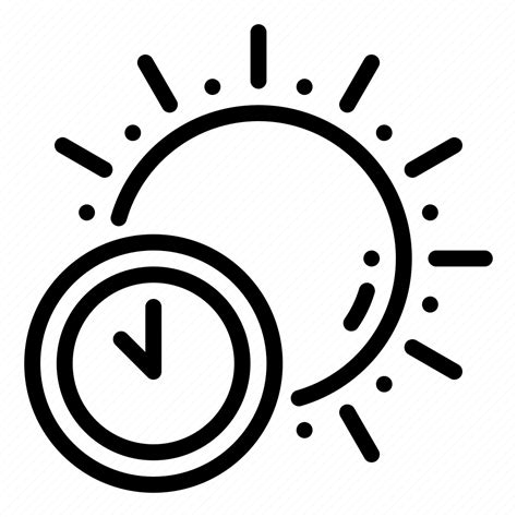 Daytime, noon, time, sun, clock icon - Download on Iconfinder