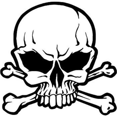 Skull Vinyl Decal for Cars, Laptops, Sticker, Mirrors, Etc. - Etsy