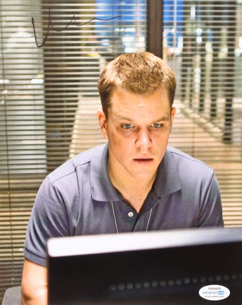 Matt Damon Signed "The Departed" 8x10 Photo (AutographCOA) | Pristine ...