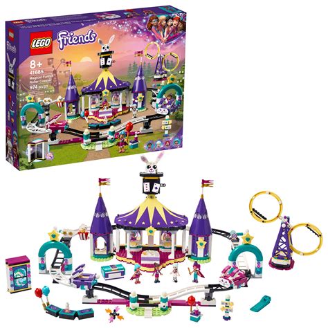 Buy LEGO Friends Magical Funfair Roller Coaster 41685 Building Kit ...