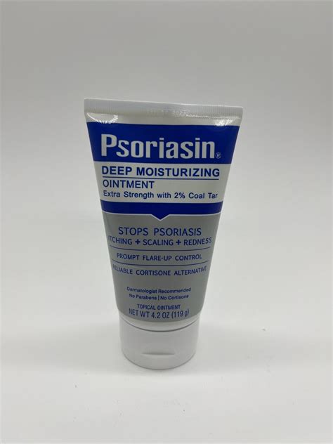 Psoriasin Deep Moisturizing Ointment Coal Tar Extra Strength - 4.2 oz ...