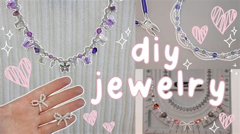 DIY ♡ aesthetic ♡ jewelry - EASY + BEGINNER FRIENDLY! - YouTube