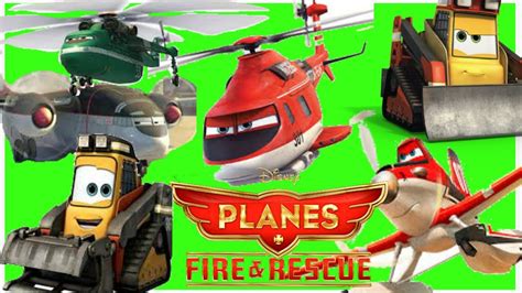 DISNEY PLANES FIRE AND RESCUE 11 NEW CHARACTERS HELICOPTERS SMOKEJUMPERS - YouTube