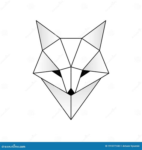 Abstract Geometric Fox Drawing / Just one of millions of high quality ...