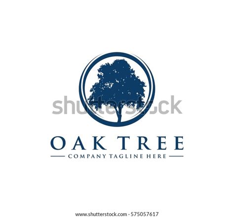 Oak Tree Logo Stock Vector (Royalty Free) 575057617