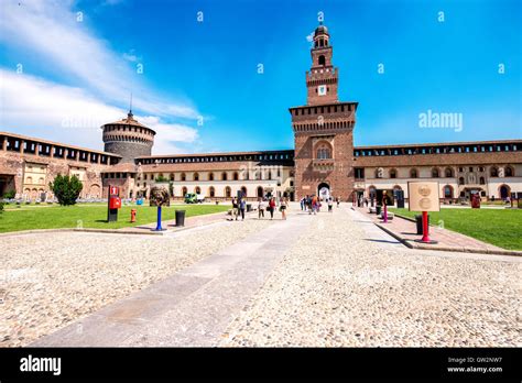 Sforza castle in Milan Stock Photo - Alamy