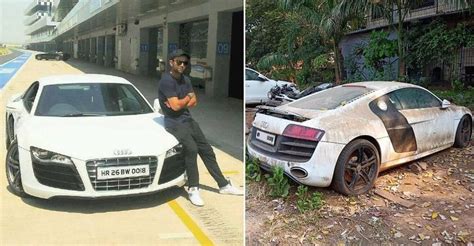 Virat Kohli's flood-damaged Audi R8 is now rotting away in open