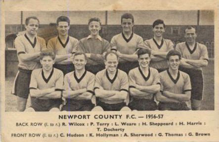 Newport County team group in 1956-57. | Newport county, Team photos, Newport gwent