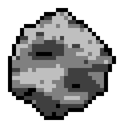 Rotating asteroid (hand-drawn in Photoshop + After Effects) : r/PixelArt