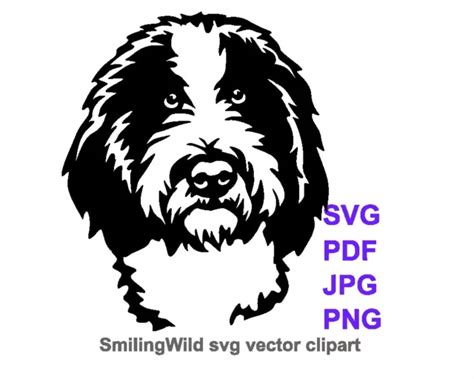 SHEEPADOODLE SVG VECTOR design, dog cuttable clip art file, dog design ...