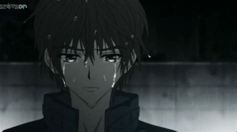 anime girl crying in the rain image search results | Anime boy crying ...