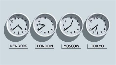 Timezone Clocks Showing Different Time Stock Footage Video (100% Royalty-free) 327190 ...