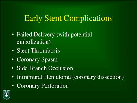 PPT - Early Stent Complications PowerPoint Presentation, free download ...