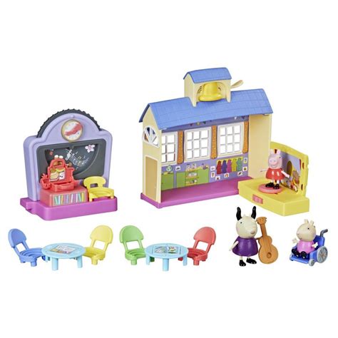 Peppa Pig Peppa’s Adventures Peppa's School Playgroup Preschool Toy, with Speech and Sounds, for ...