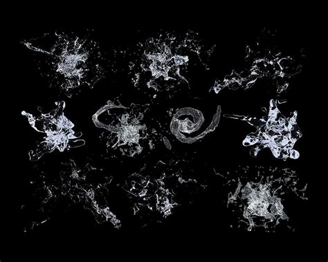 3D Water splashes Photoshop brushes :: Behance