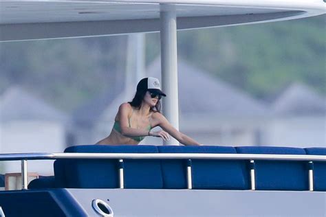 KENDALL JENNER and Harry Styles at a Yacht in St. Barts 12/31/2015 ...