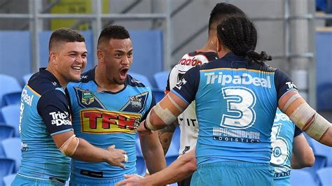 NRL Highlights: Gold Coast Titans v Warriors - Round 20 - YouTube