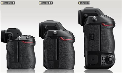 Nikon Z7II vs. Z8 vs. Z9 size and specification comparisons - Nikon Rumors