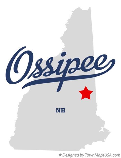 Map of Ossipee, NH, New Hampshire