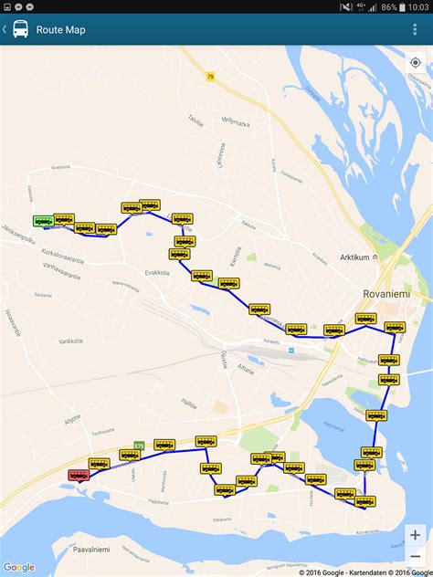 Bus Map Rovaniemi on Behance