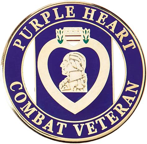 PURPLE HEART Combat Veteran Military Lapel Pin Enamel Pin | Etsy