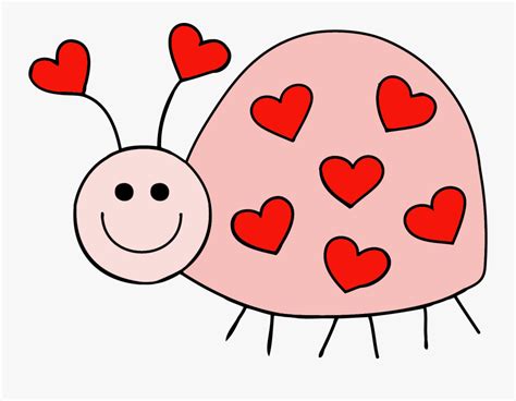 Ladybug Clipart Heart - Love Bug Clip Art , Free Transparent Clipart - ClipartKey