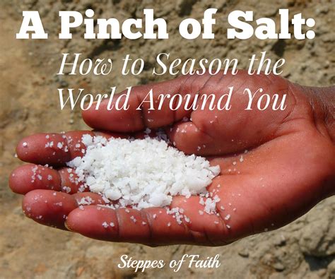 A Pinch of Salt: How to Season the World Around You