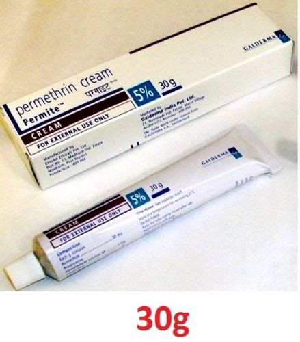 Permethrin 5% Cream - 30g For The Treatment Of Scabies Mite And Pubic Lice