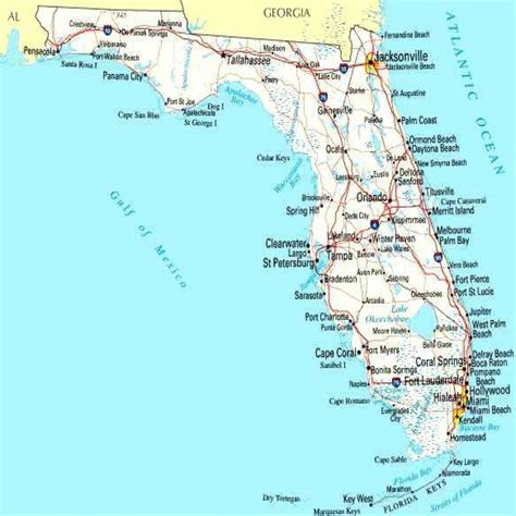 Map Of Florida Beaches On The Gulf | Printable Maps