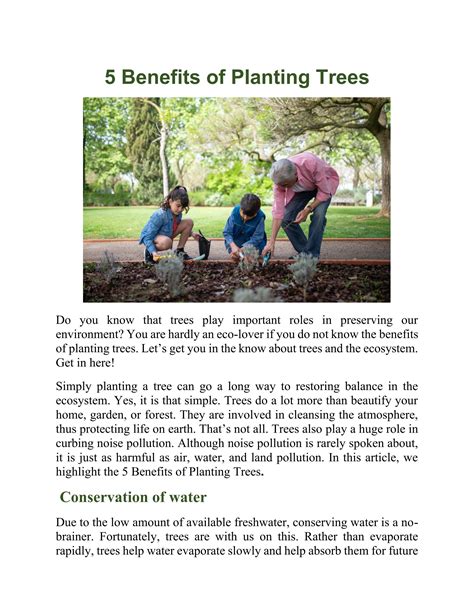 5 Benefits of Planting Trees by ecobravouk - Issuu