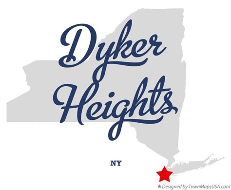 Map of Dyker Heights, NY, New York