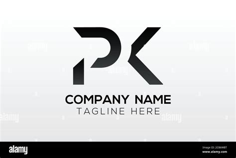 Initial PK Letter Logo With Creative Modern Business Typography Vector Template. Creative Letter ...