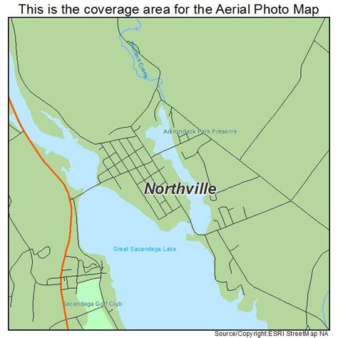 Aerial Photography Map of Northville, NY New York