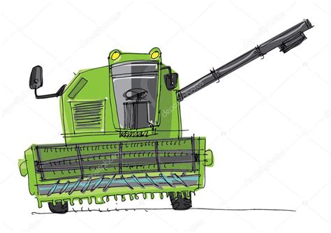 Combine harvester - cartoon — Stock Vector © iralu1 #88311826