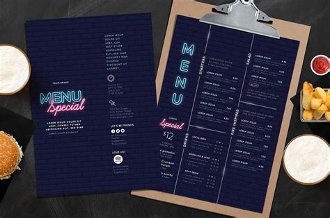 Nightclub Menu Template - PSD, Ai & Vector - BrandPacks