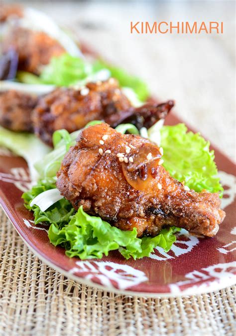 Korean Fried Chicken with Soy Glaze | Kimchimari