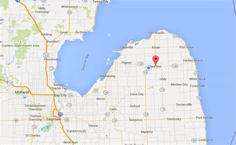 Bad Axe Map | Michigan Traveler