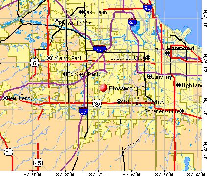 Flossmoor, Illinois (IL 60422) profile: population, maps, real estate, averages, homes ...