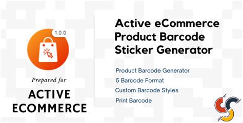 Active eCommerce Product Barcode Sticker Generator Add-on | Graphicfort