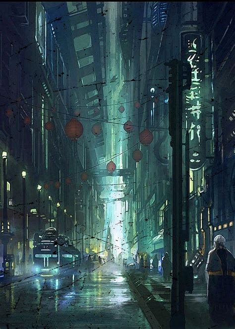 Green City of Cyberpunk Digital Art by Cyberpunk Art - Fine Art America