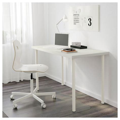 SOLD PENDING COLLECTION: White office desk Ikea linnmon/adils 120cm x 60cm table, great ...