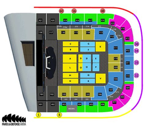 Paris La Défense Arena - France - Guide to Seating Plan