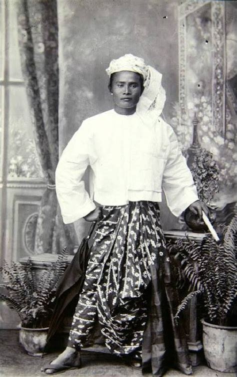 Portrait of an unidentified Burmese man c. 1875 by German ethnologist ...